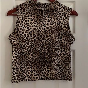 Cheetah print crop top